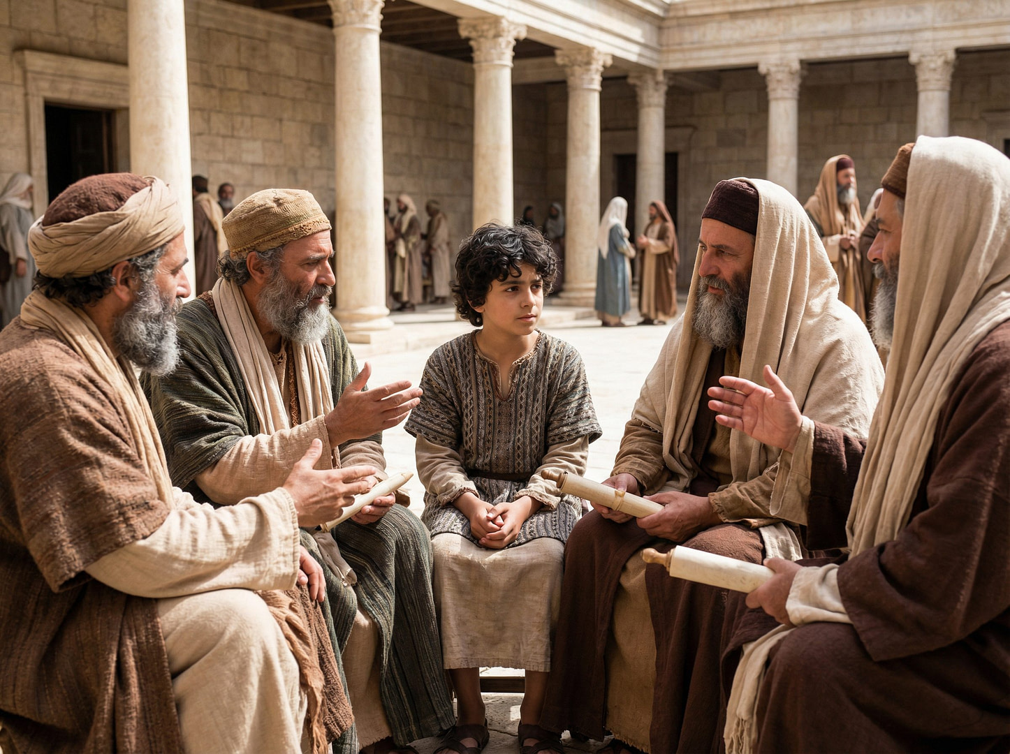 Boy Jesus in the Temple