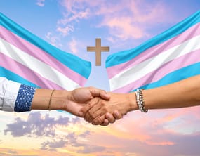 Transgender Flag and Cross | Explore Big Ideas Transgender flag and cross